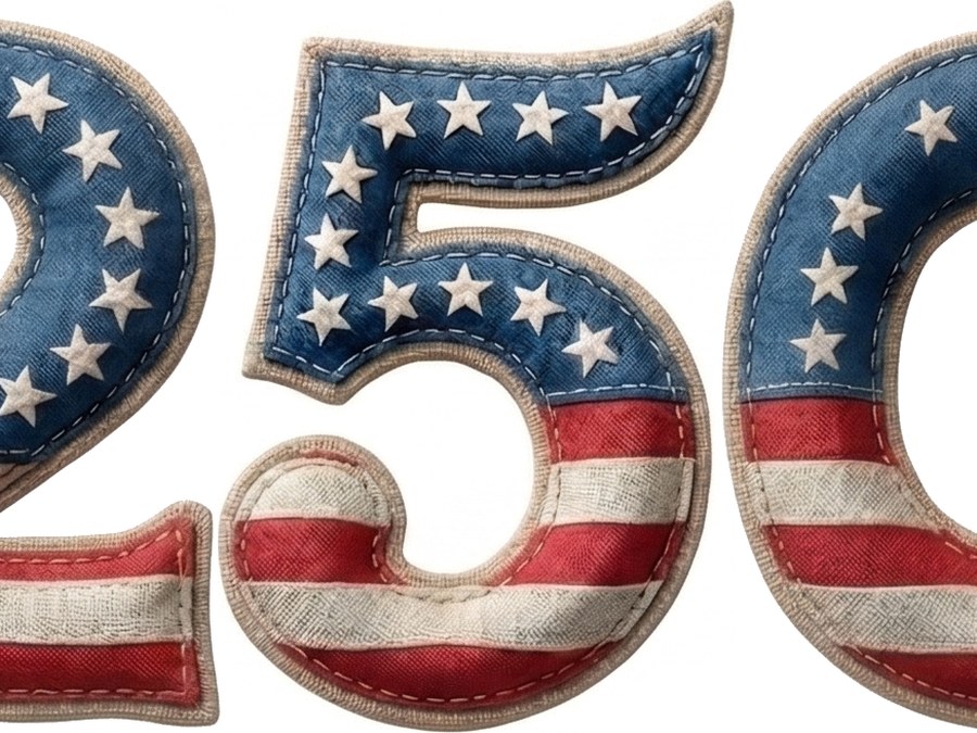USA 250 stars and stripes artwork
